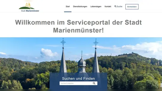 Das Serviceportal der Stadt Marienmünster. (Foto: privat)