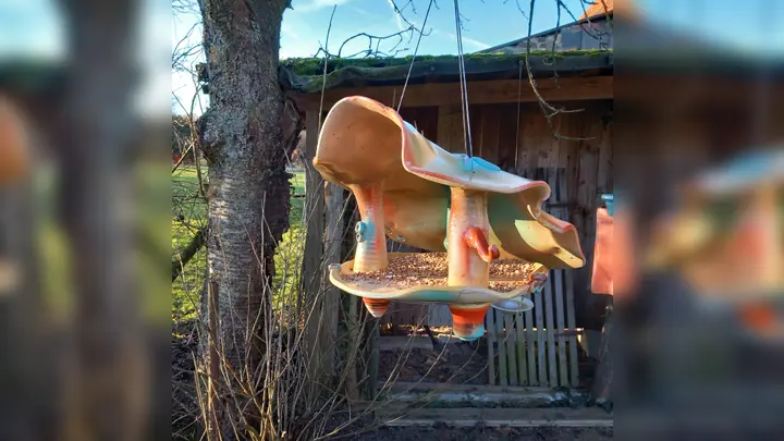 Ein Vogelhaus aus Ton - nur einer von vielen Schätzen, die es am Wochenende der Töpferei zu entdecken gibt. (Foto: privat)