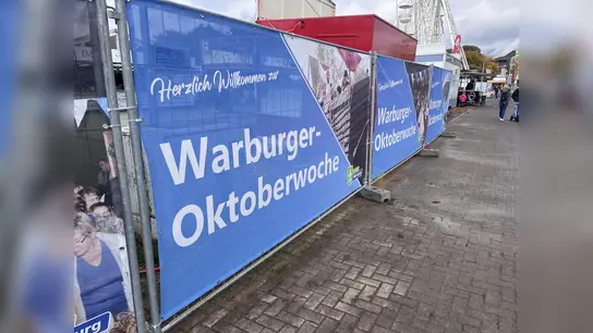 Die 73. Warburger Oktoberwoche startet mit der Eröffnung des Festplatzes und der Gewerbeausstellung. Ab 17 Uhr findet die große Eröffnungsfeier im Festzelt statt. (Foto: Julia Sürder)